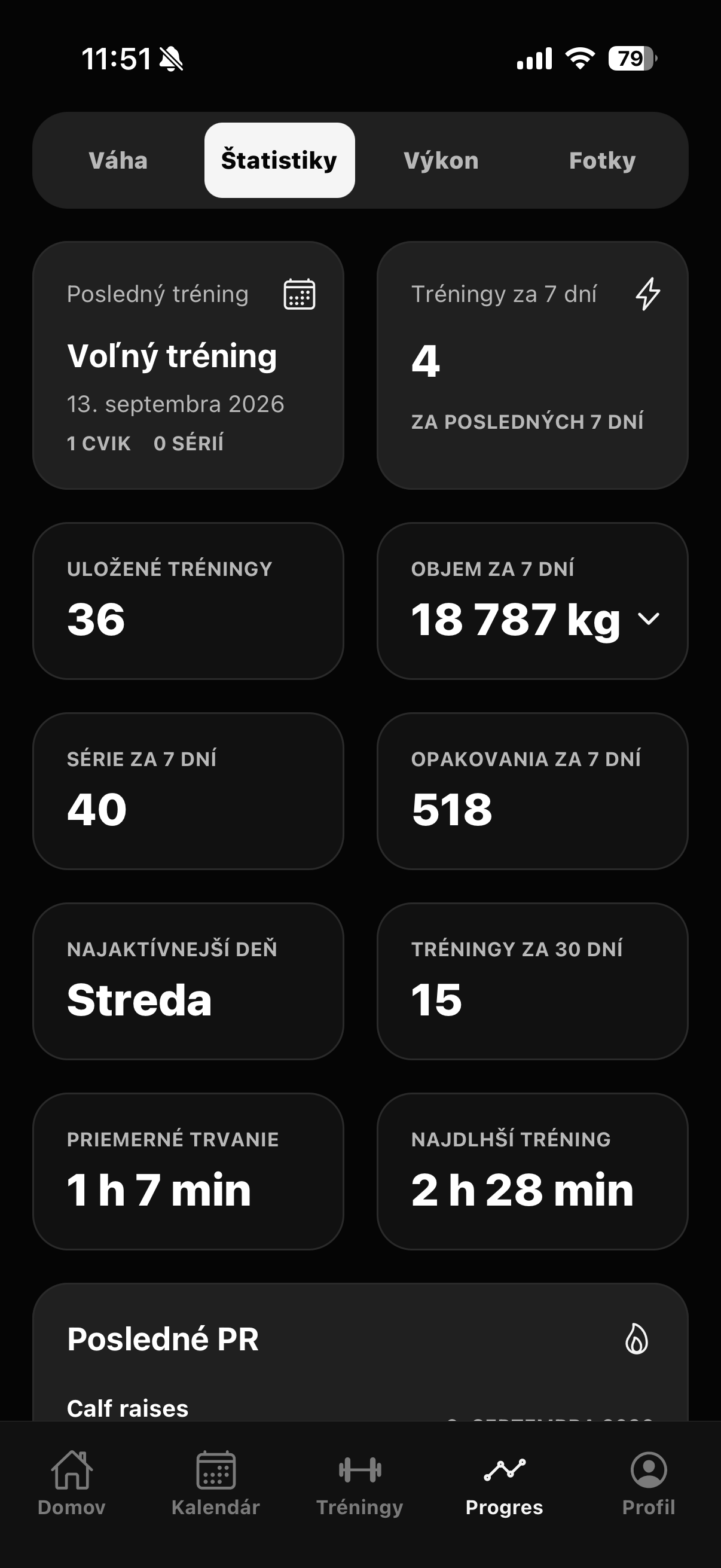 Štatistiky v TREJN